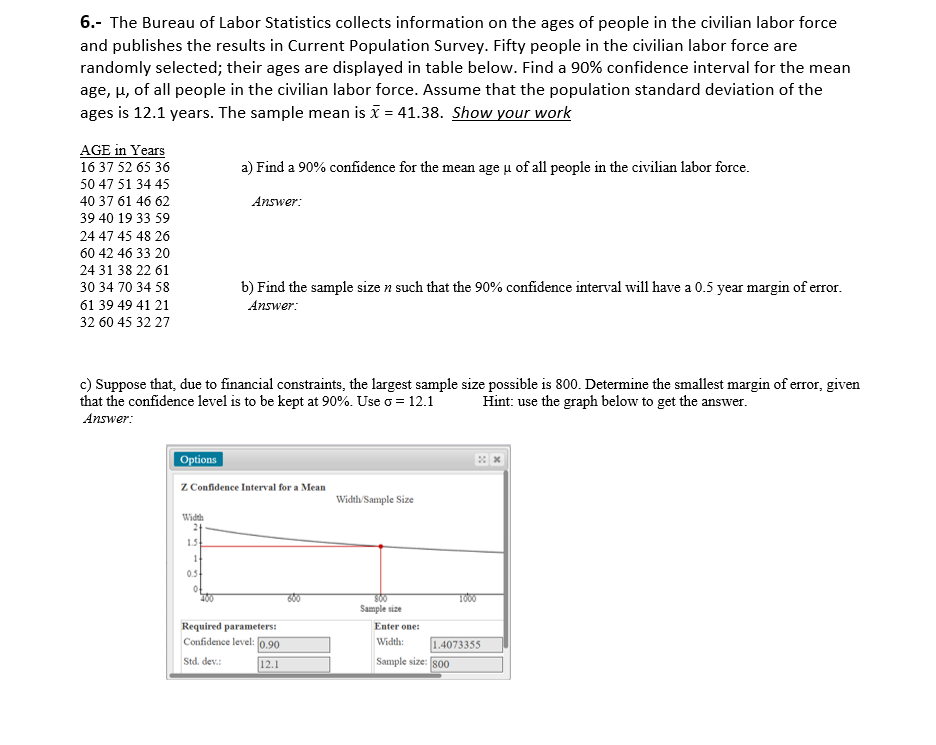 Solved 6.- The Bureau Of Labor Statistics Collects | Chegg.com