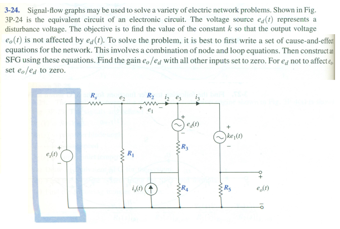 Solved 324. Signalflow graphs may be used to solve a