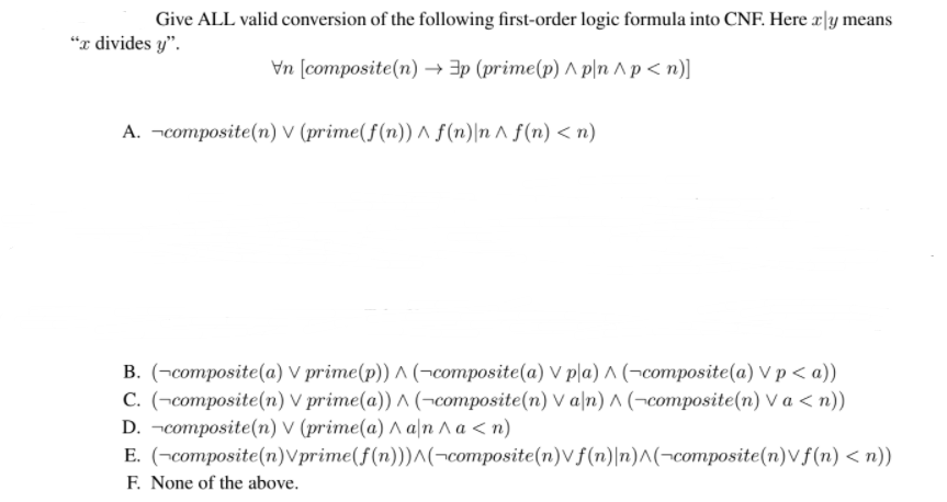 Solved Give ALL valid conversion of the following | Chegg.com