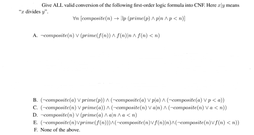 Solved Give ALL Valid Conversion Of The Following | Chegg.com