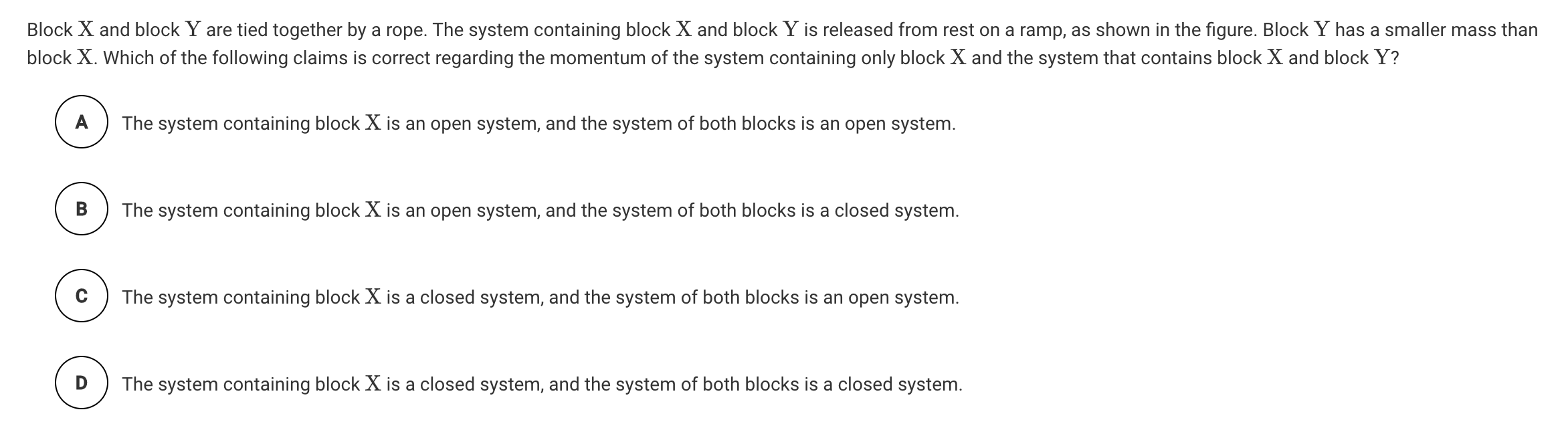 Solved Question 1 a. Block X Block Y Block X and block Y