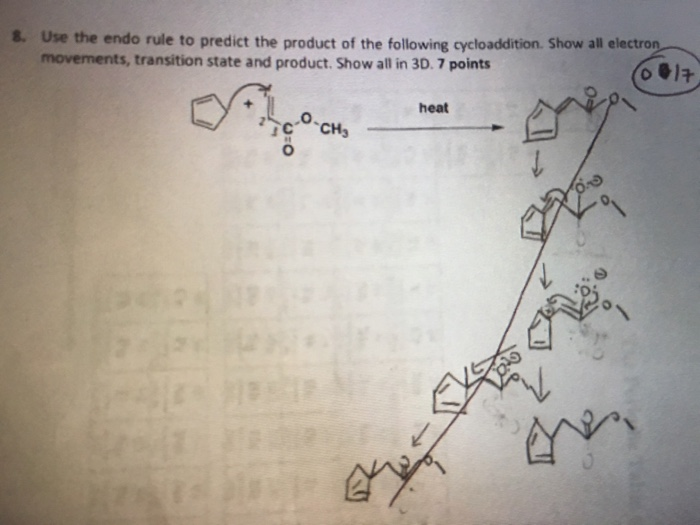 Solved Use the endo rule to predict the product of the