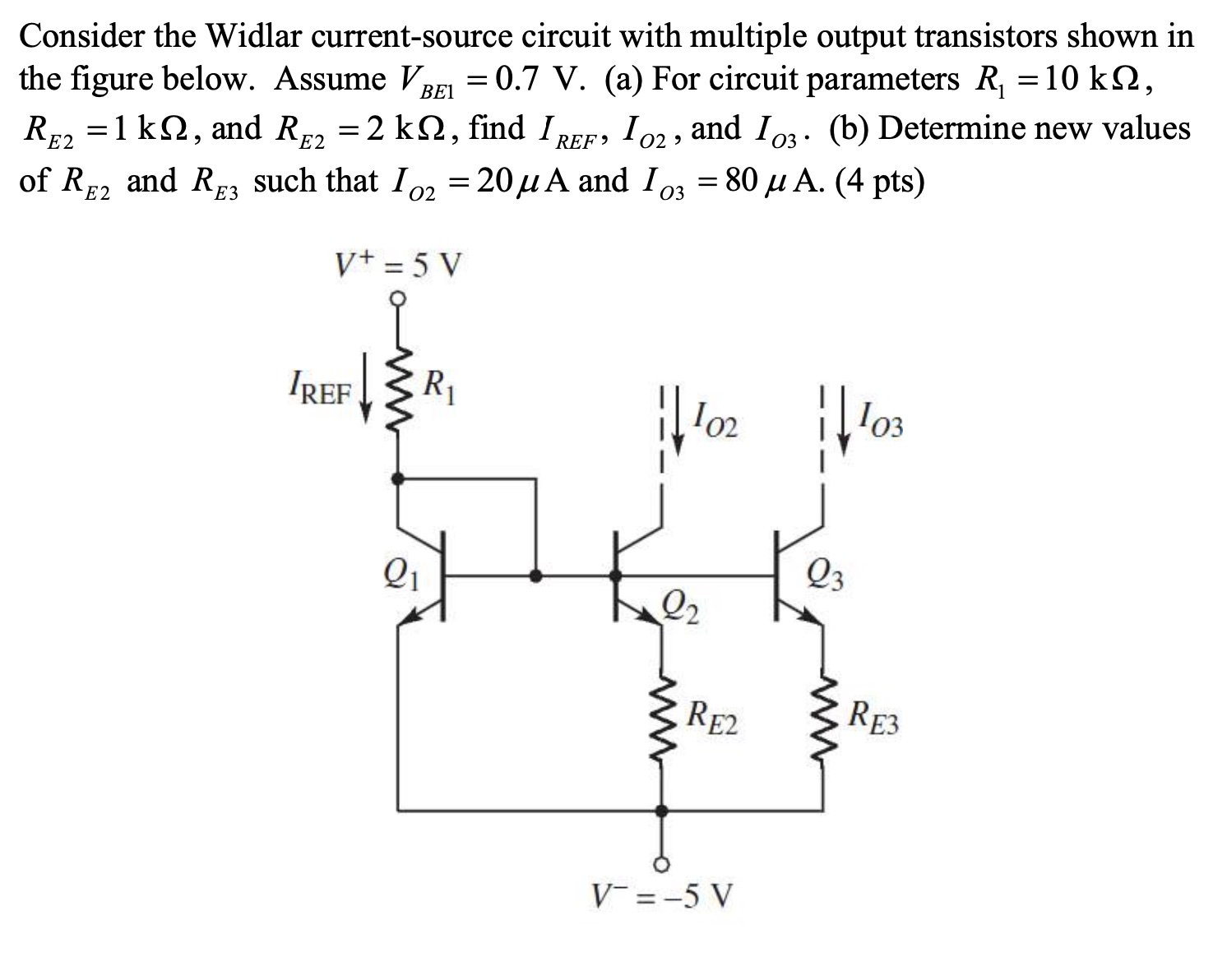 Solved Consider The Widlar Current-source Circuit With | Chegg.com