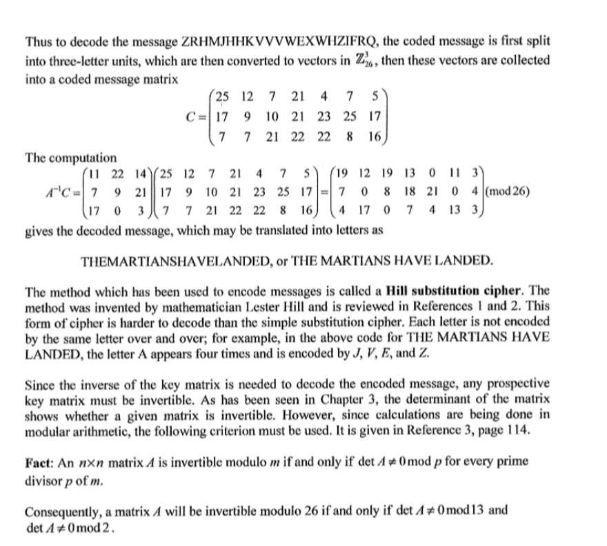 Solved In This Set Of Exercises, Using Matrices To Encode | Chegg.com