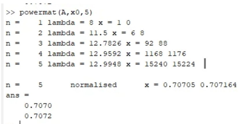 Solved Given Information We are given with a matrix A and | Chegg.com