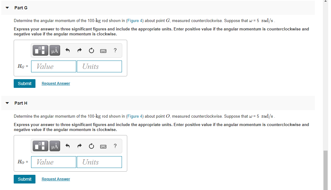 Solved Review Part A Determine the angular momentum of the | Chegg.com