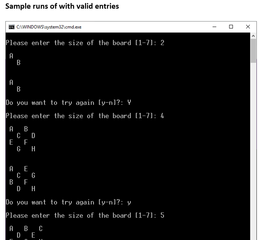 Write a C++ program that creates a checkerboard like | Chegg.com