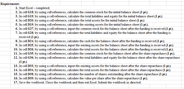 Solved Complete the steps below using cell references to | Chegg.com