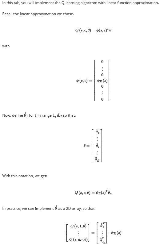 In This Tab You Will Implement The Q Learning Alg Chegg Com