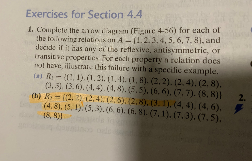 Solved Exercises for Section 4.4 1. Complete the arrow | Chegg.com