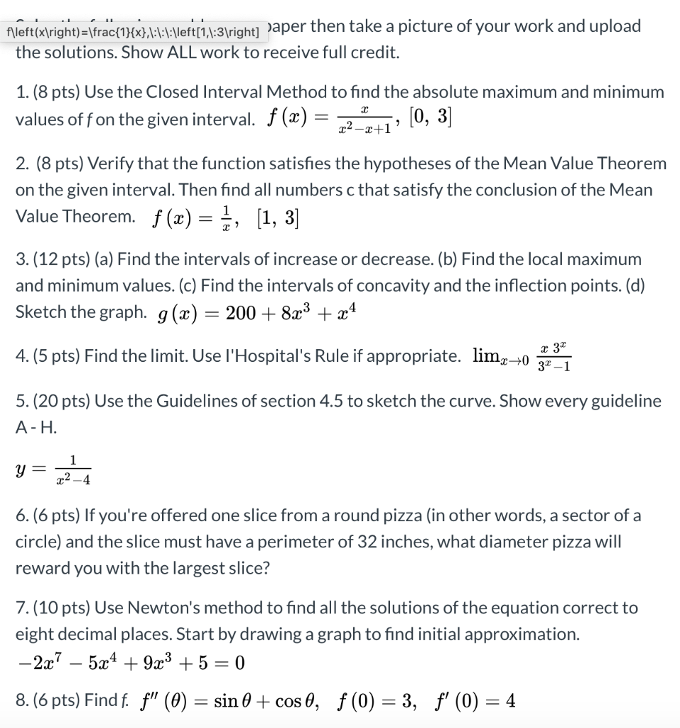 Solved F left x right frac 1 x 1 1 left 1 1 3 right Chegg