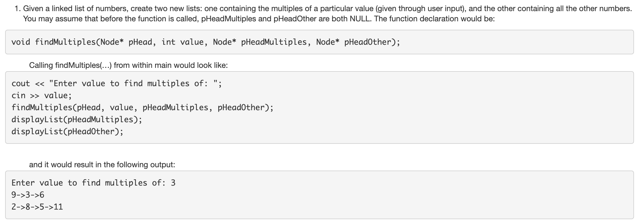 Solved For the examples below, unless specified otherwise, | Chegg.com