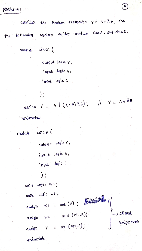 (Solved) - Problem 1 (1 pt). Consider the following SystemVerilog ...