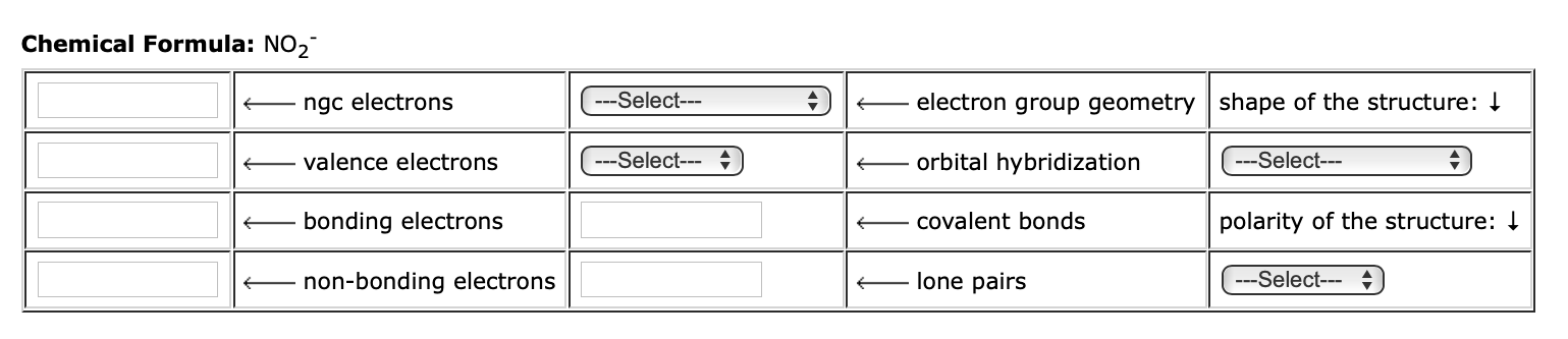 Solved Chemical Formula COF2, C = Central Atom Ngc Elect