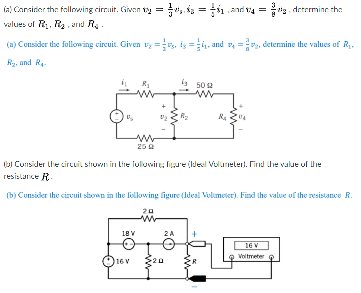 Solved (a) Consider the following circuit. Given v2 = įvs, | Chegg.com