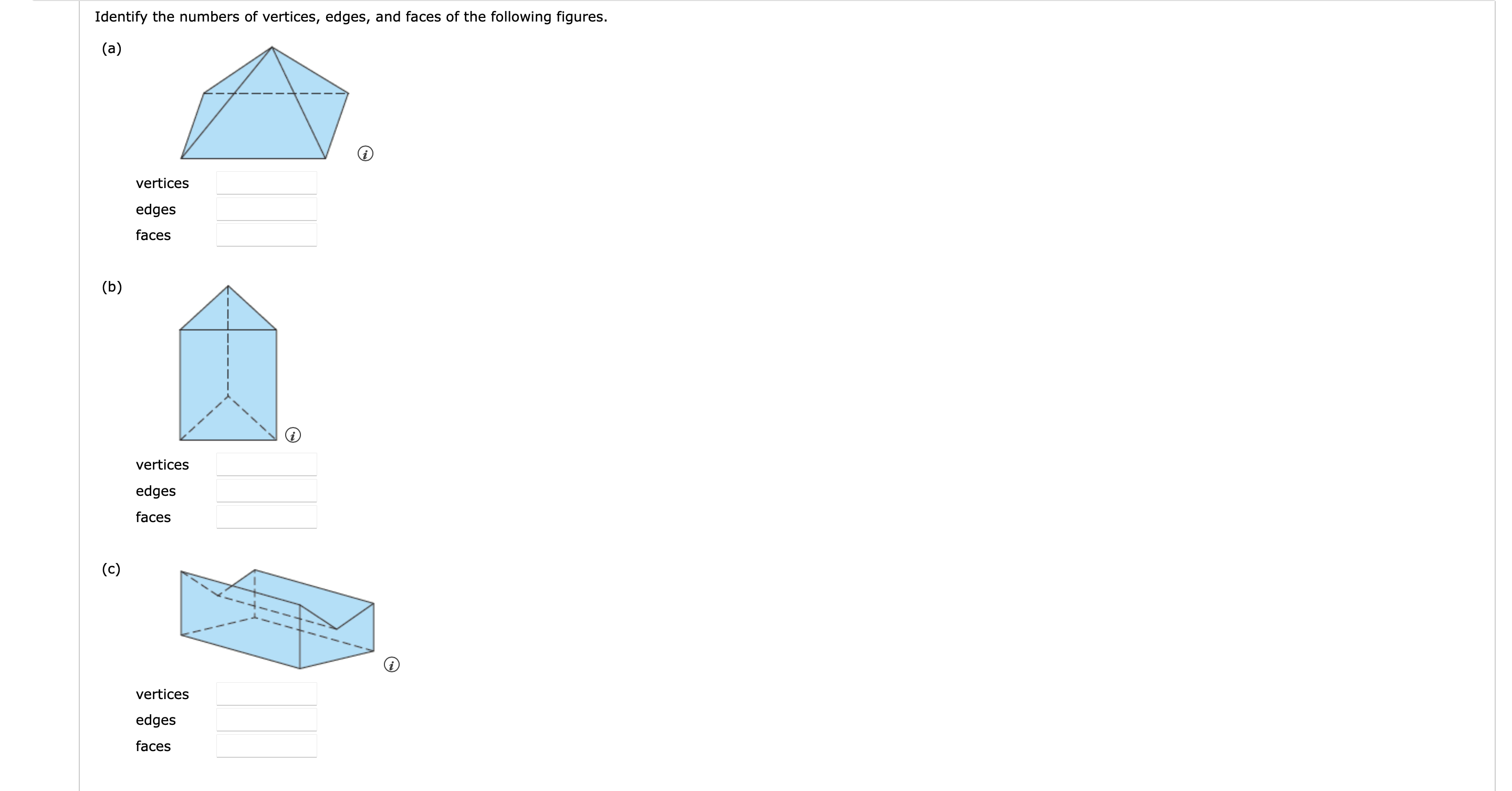 Solved Identify The Numbers Of Vertices, Edges, And Faces Of | Chegg.com