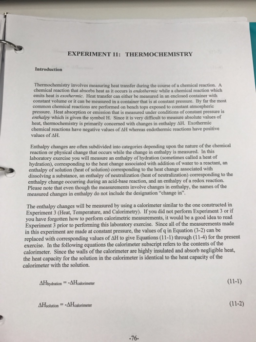😍 Thermochemistry lab. AP Chemistry. 20190223