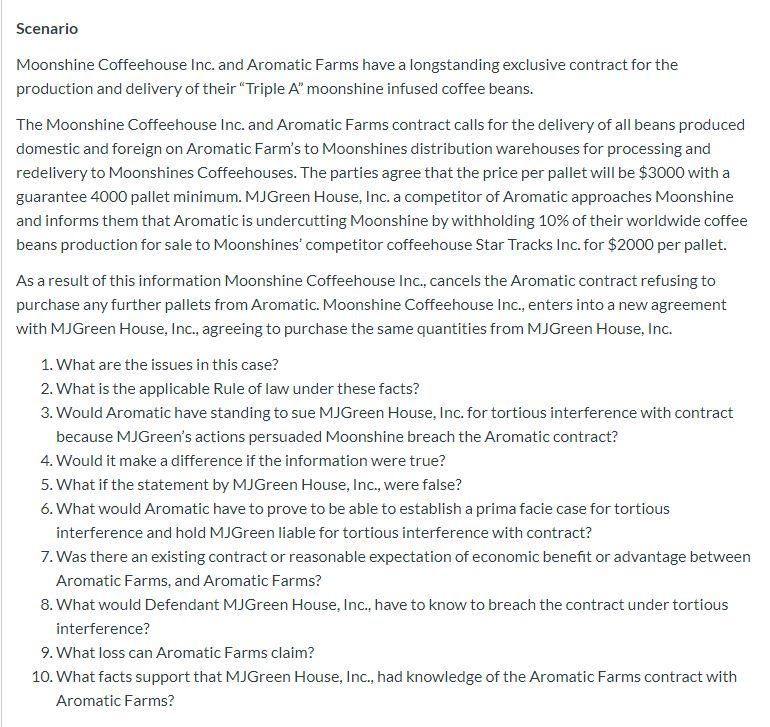 Solved QUESTIONS 48 PLEASE. Tortious Interference is an