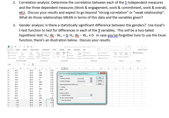 Solved 2. Correlation analysis: Determine the correlation | Chegg.com