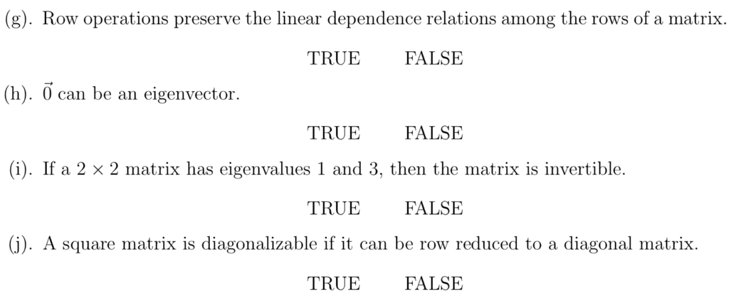 Solved These are question about linear algebra. Please do Chegg