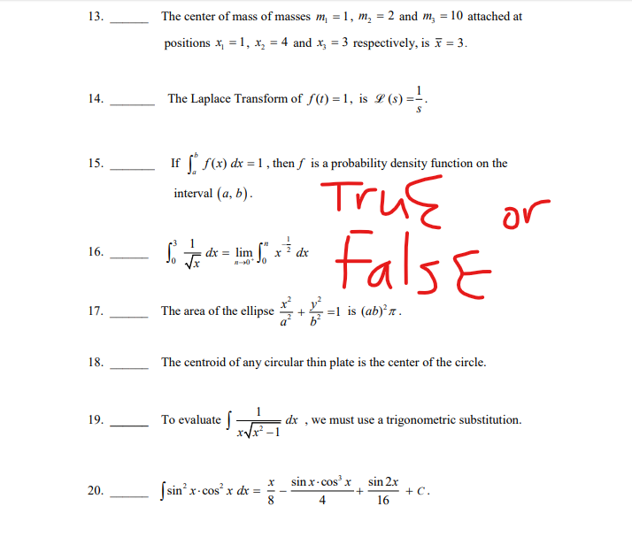 Solved The center of mass of masses m = 1, m, = 2 and m, = | Chegg.com