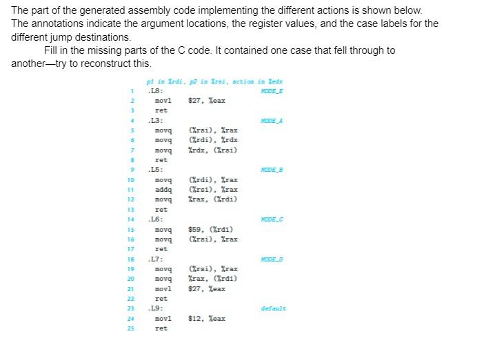 Solved 2. The code that follows shows an example of | Chegg.com