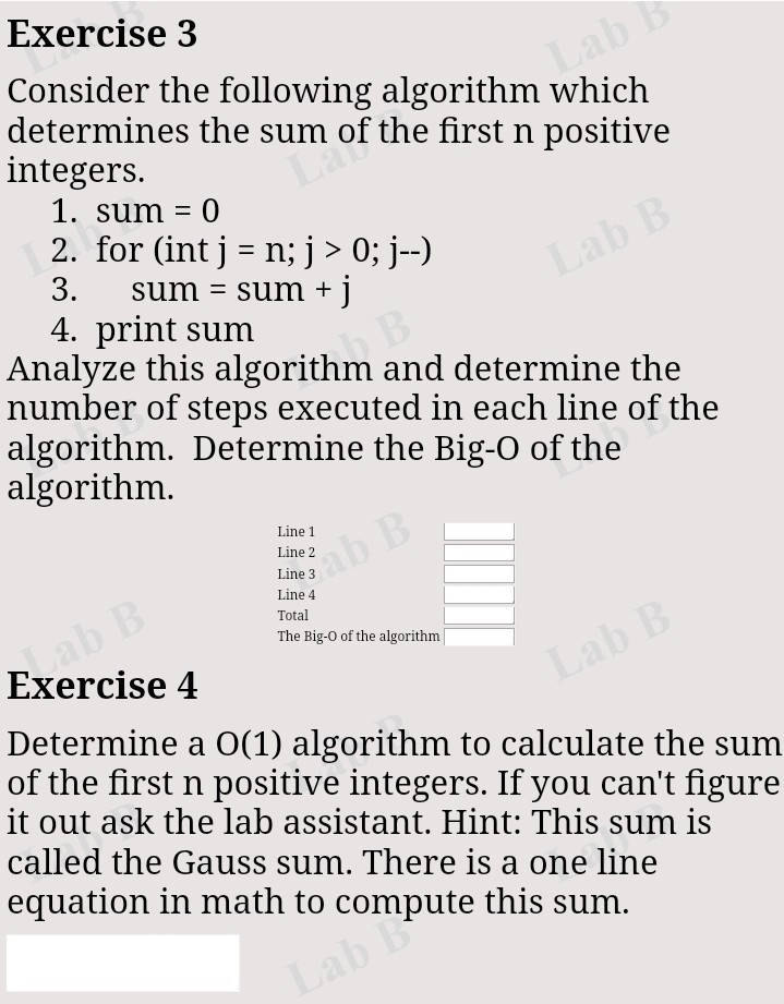 Solved Exercise 3 Consider The Following Algorithm Which | Chegg.com