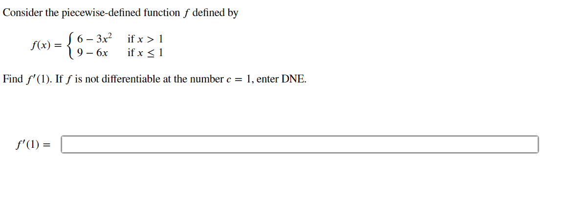 Solved Consider The Piecewise Defined Function F Defined By