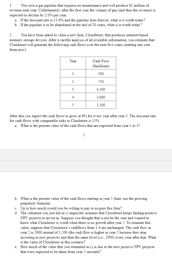 Solved Please answer 1 ﻿and 2 | Chegg.com