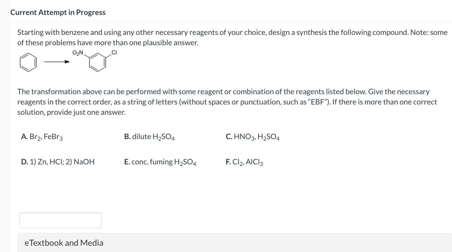 Solved Starting With Benzene And Using Any Other Necessary | Chegg.com