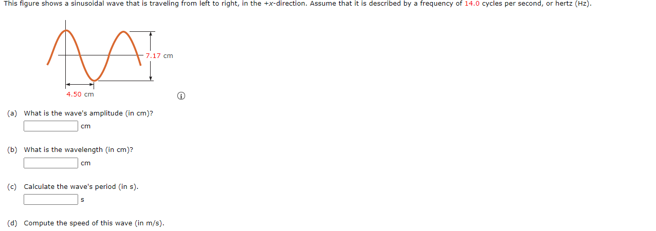 Solved This Figure Shows A Sinusoidal Wave That Is Traveling | Chegg.com