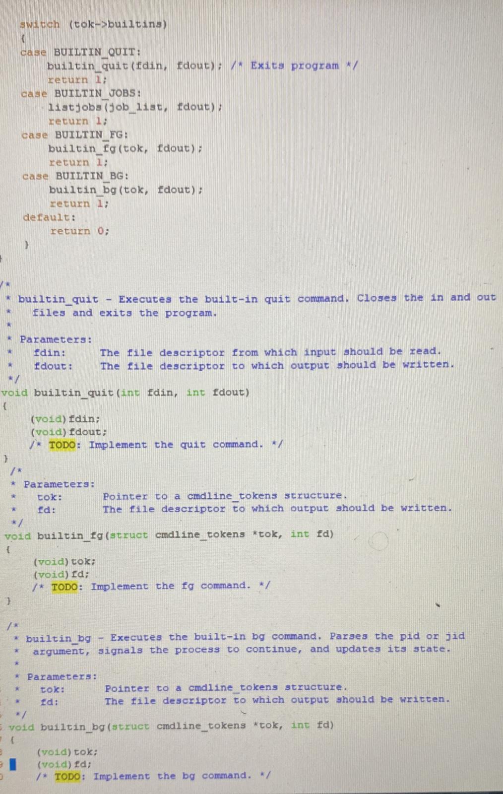 im building a unix shell program (C PROGRAM) i need | Chegg.com