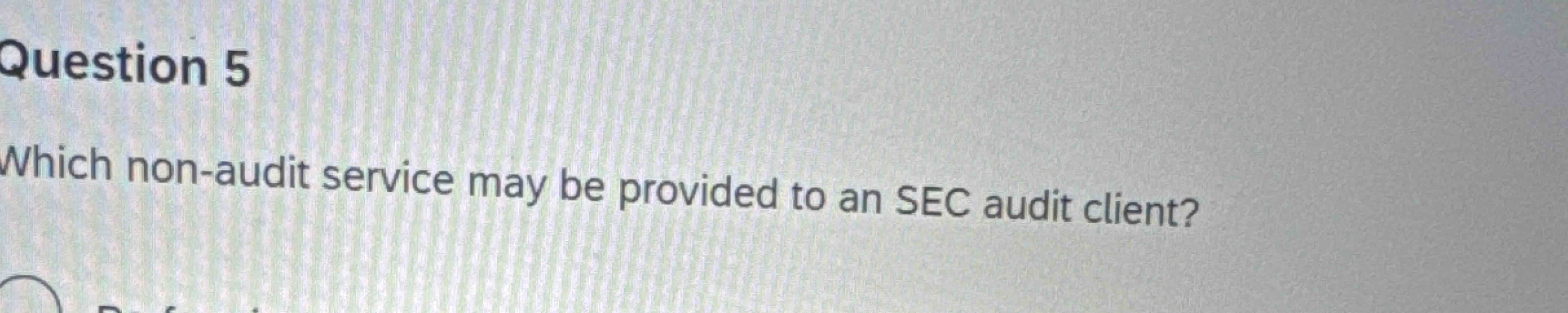 non sec audit client