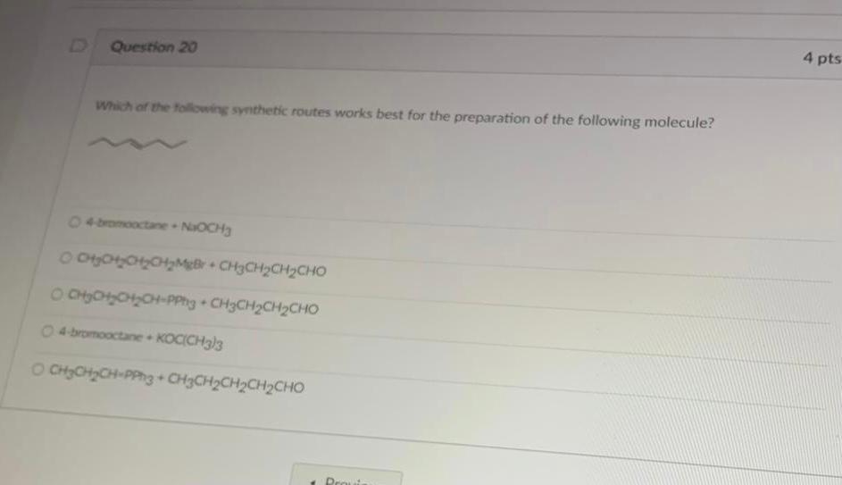 Solved Question 18 4 pts Rank the following compounds in | Chegg.com