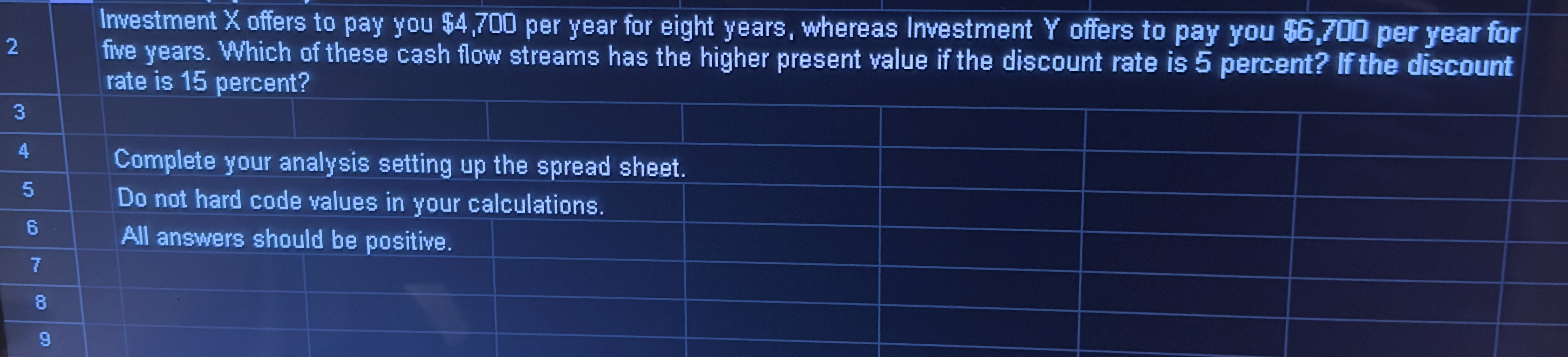 Solved There are three (3) worksheets tabs. Must show your | Chegg.com