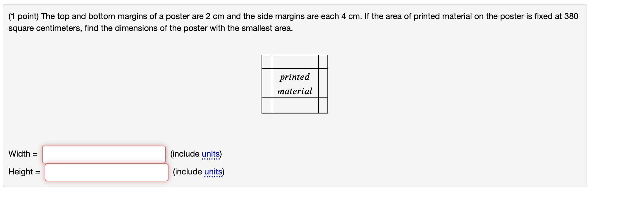 solved-1-point-the-top-and-bottom-margins-of-a-poster-are-2-chegg