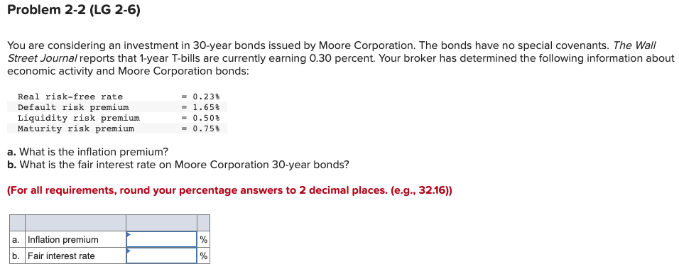 Solved You are considering an investment in 30-year bonds | Chegg.com