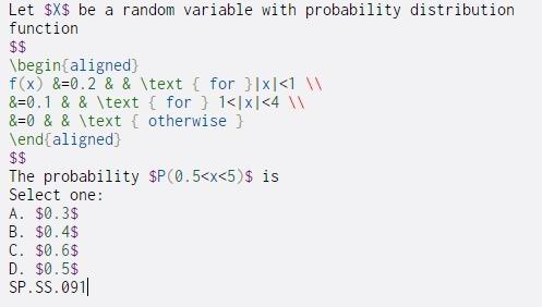 Solved Let $X$ be a random variable with probability | Chegg.com