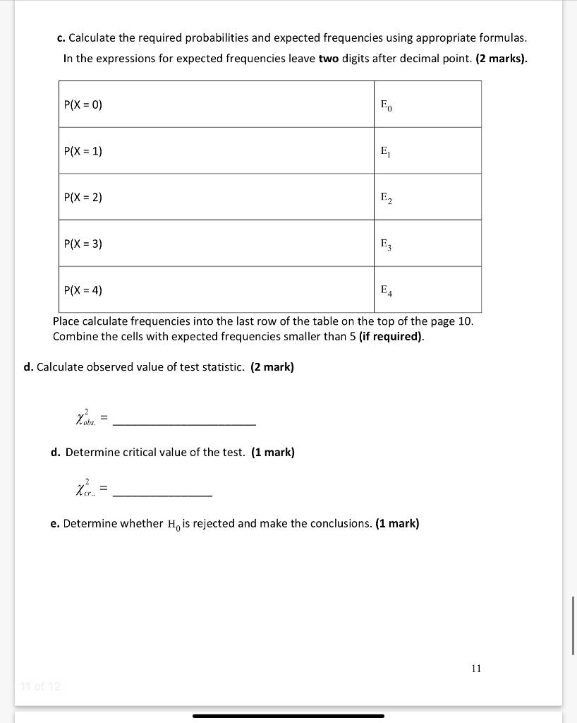 Solved 8. (1+1+2+2+1+1=8 marks ) The medical researcher | Chegg.com
