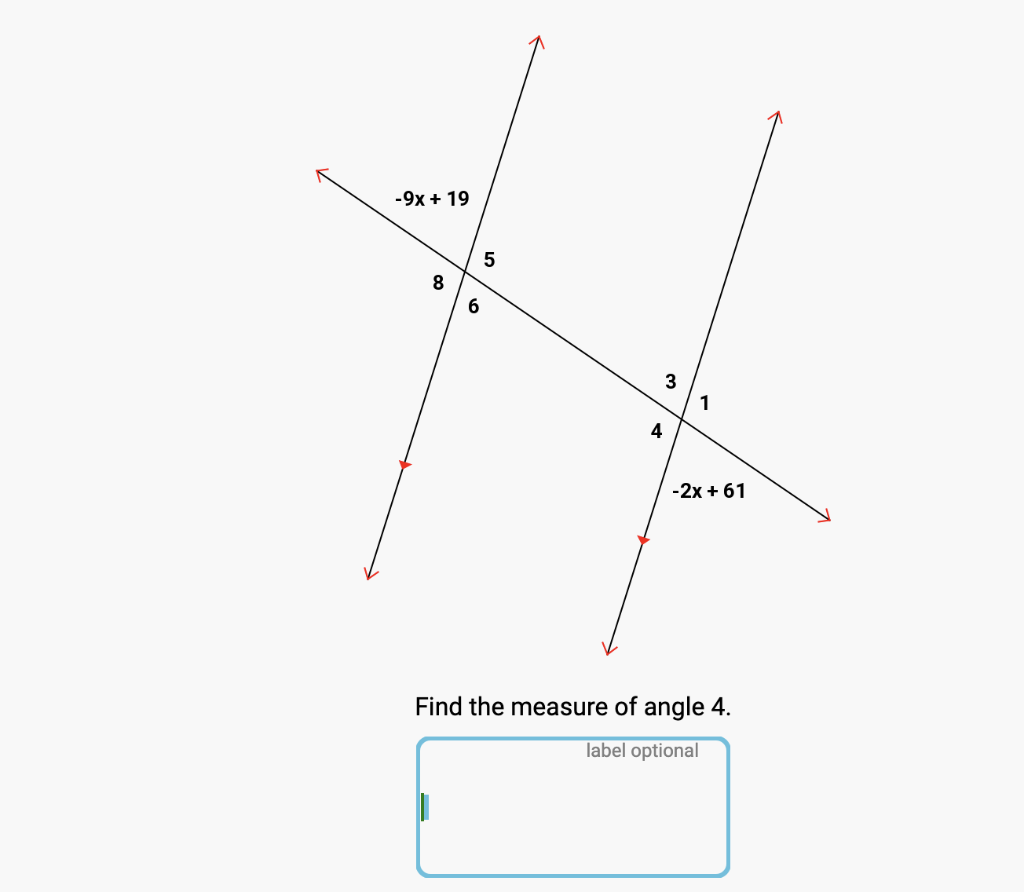 Find the measure of angle 4. | Chegg.com