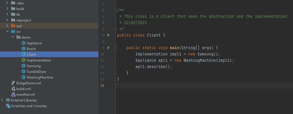 Solved Add three more lines to the main() method, so that it | Chegg.com