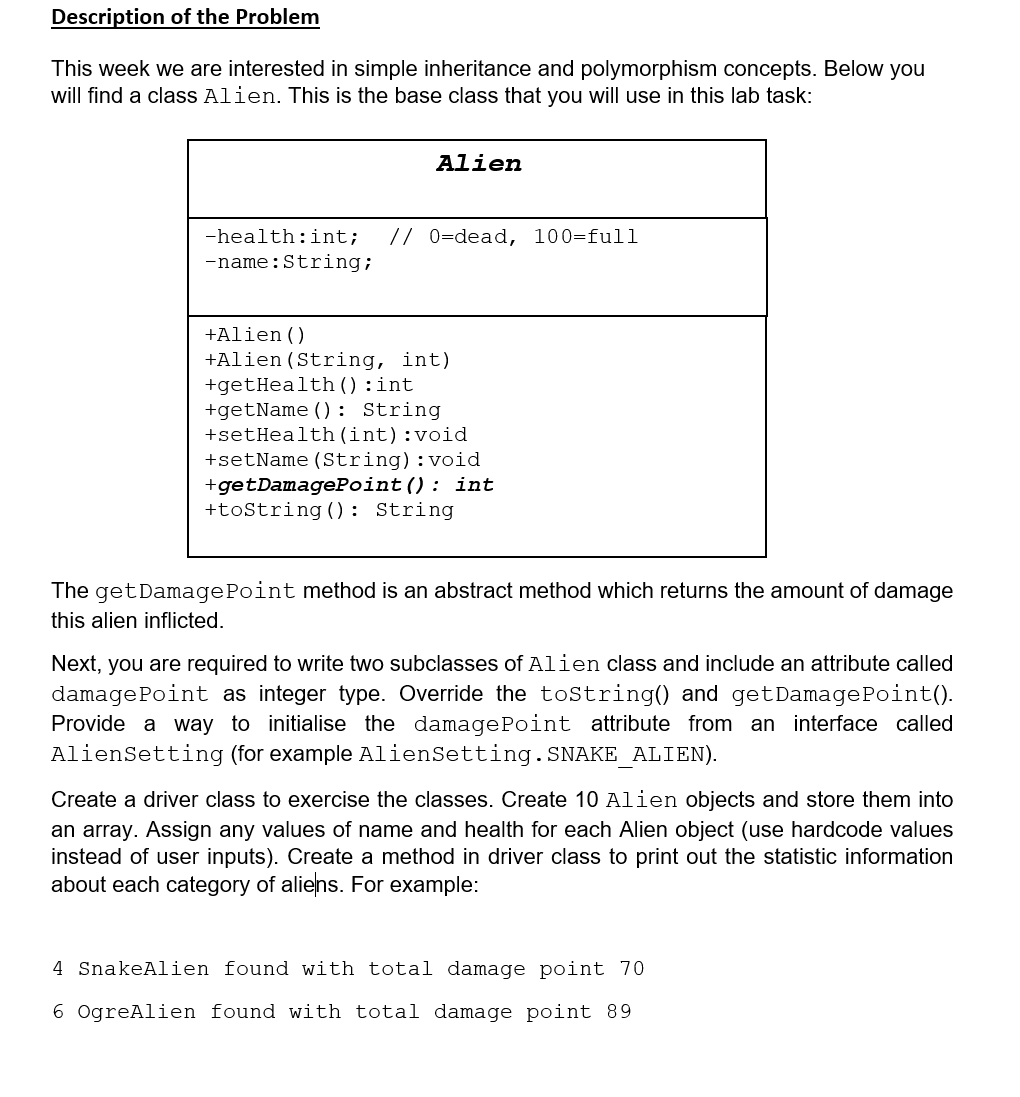 Solved Description of the Problem This week we are | Chegg.com