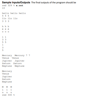 Solved Specification 1. Download File Lab6A.c. Look At The | Chegg.com