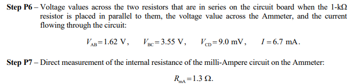 Solved W7. Calculate Roma, the internal resistance of | Chegg.com