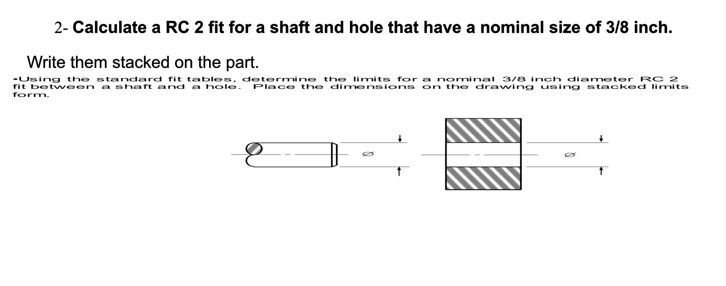 Solved Running and Sliding Fits ∗ American National