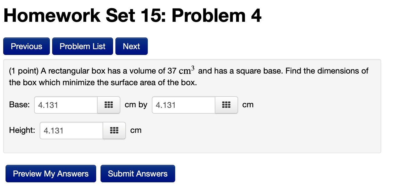 Solved Homework Set 15: Problem 4 Previous Problem List Next | Chegg.com