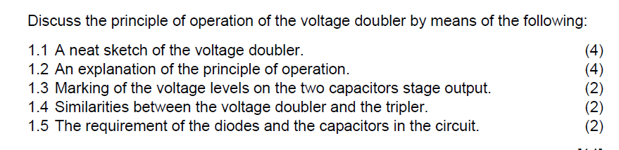 Solved Discuss the principle of operation of the voltage | Chegg.com