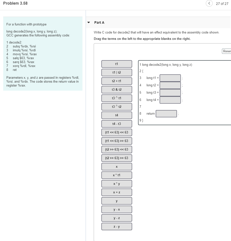 Solved Problem 3.58 27 of 27 Part A For a function with | Chegg.com