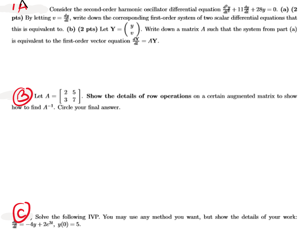 Solved Consider the secondorder harmonic oscillator