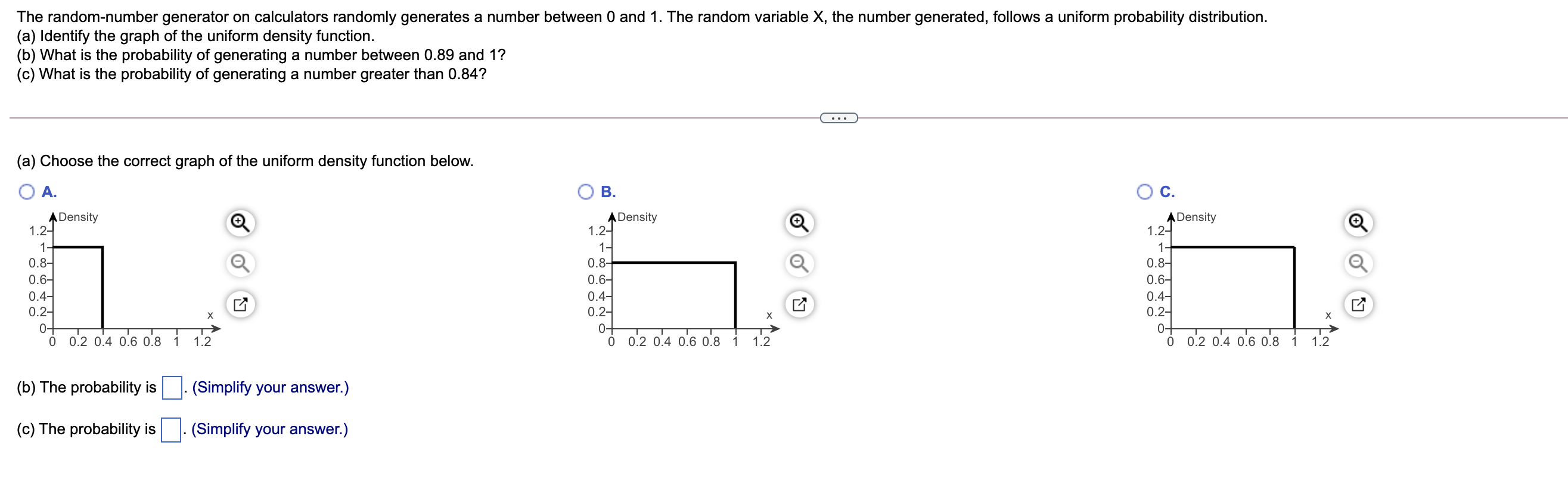 Solved The Random-number Generator On Calculators Randomly | Chegg.com